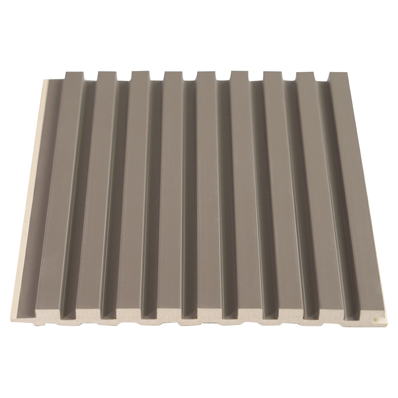 Lapad 150mm kapal 8mm slotted pandekorasyon solid pvc grille panel