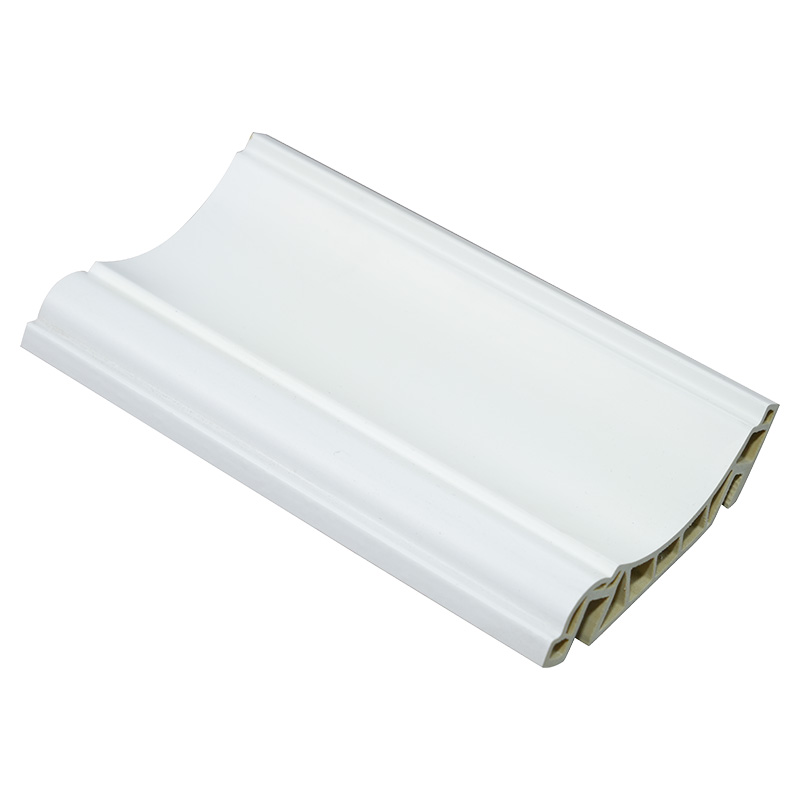 100mm PVC kisame paghuhulma para sa panloob na dekorasyon na angkop para sa mga kisame trims, kasukasuan, at sulok
